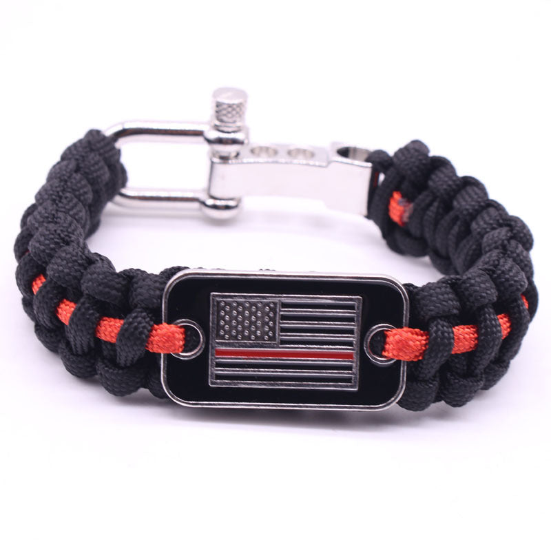 Adjustable Umbrella Rope Bracelet Hand