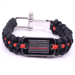 Adjustable Umbrella Rope Bracelet Hand