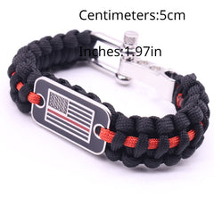 Adjustable Umbrella Rope Bracelet Hand
