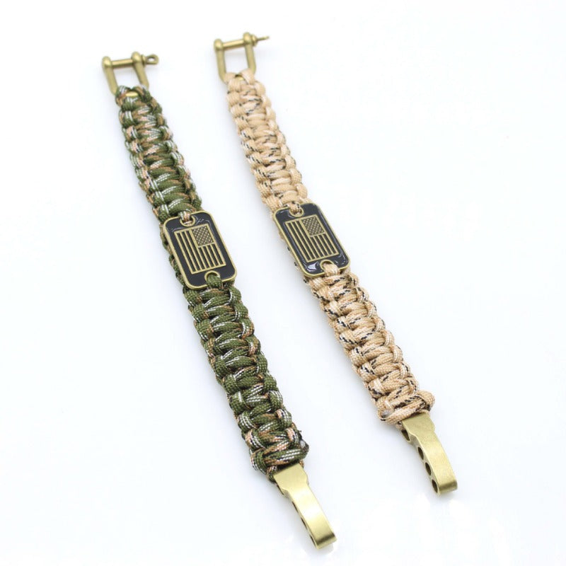 Adjustable Umbrella Rope Bracelet Hand