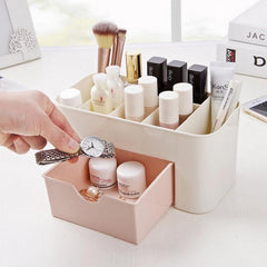6 Compartment Desktop Storage Box Plastic Organizer Drawer