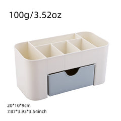 6 Compartment Desktop Storage Box Plastic Organizer Drawer