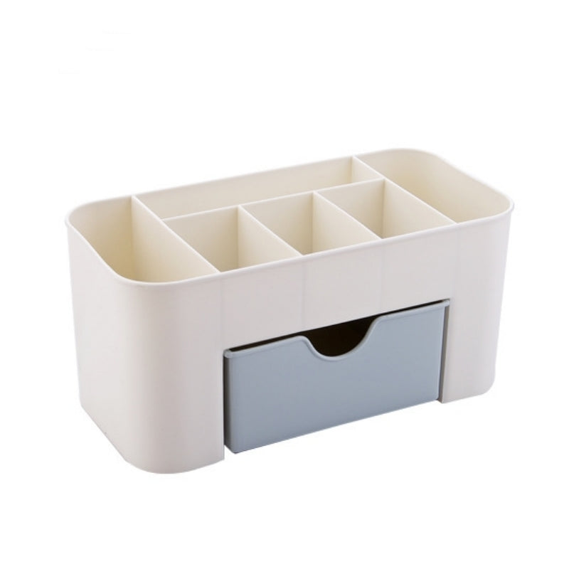 6 Compartment Desktop Storage Box Plastic Organizer Drawer