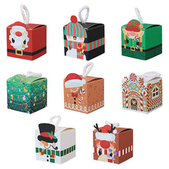 10pcs Christmas Gift Boxes Chocolate Candy Cookie Packaging