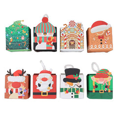 10pcs Christmas Gift Boxes Chocolate Candy Cookie Packaging