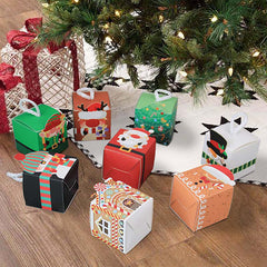 10pcs Christmas Gift Boxes Chocolate Candy Cookie Packaging
