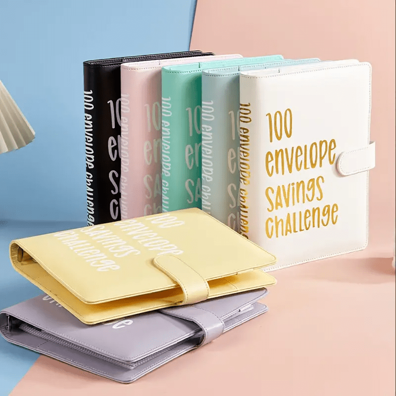 100 Envelope Challenge Binder Couples Challenge Event Notepads Together