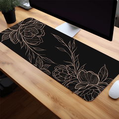 Reddish Mouse Pad Long Non slip Waterproof Office Table Mat