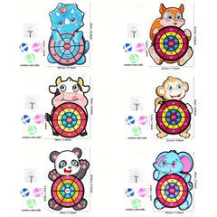 Animal Dartboard Sticky Ball Indoor Outdoor Toy Darts Girls Boys