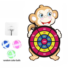 Animal Dartboard Sticky Ball Indoor Outdoor Toy Darts Girls Boys