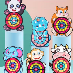 Animal Dartboard Sticky Ball Indoor Outdoor Toy Darts Girls Boys
