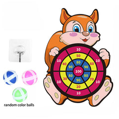 Animal Dartboard Sticky Ball Indoor Outdoor Toy Darts Girls Boys