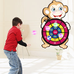 Animal Dartboard Sticky Ball Indoor Outdoor Toy Darts Girls Boys
