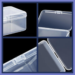 30pcs Small Plastic Bead Storage Containers Transparent Boxes Hinged Lid