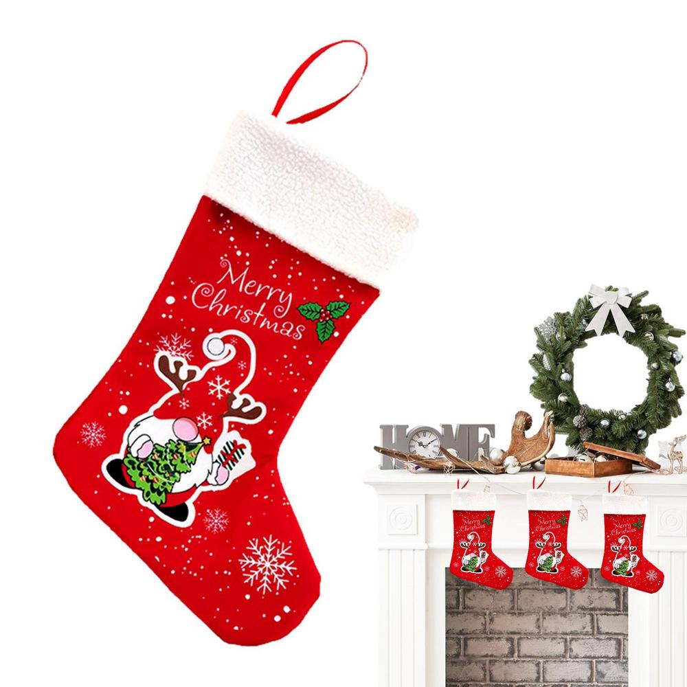 Christmas Stockings Gift Bag Santa Gift Stockings Mantelpiece Stockings