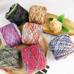 Hand Knitted Gradient Mohair Yarn, Crocheting Wool Acrylic Polyester Thread