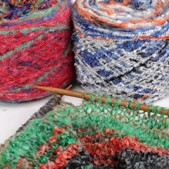 Hand Knitted Gradient Mohair Yarn, Crocheting Wool Acrylic Polyester Thread