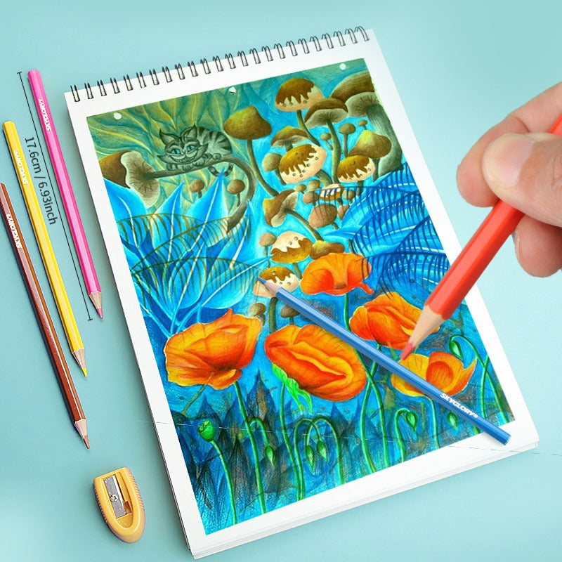 12 18pcs Colored Pencils Set Drawing Coloring Sketching Painting Art Stationery