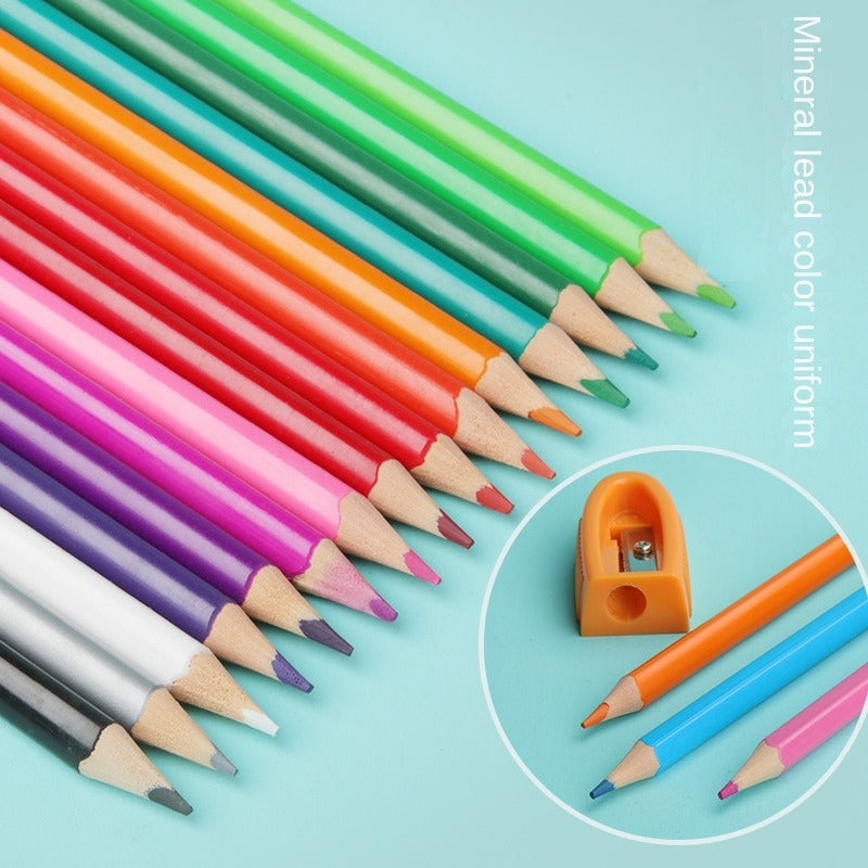 12 18pcs Colored Pencils Set Drawing Coloring Sketching Painting Art Stationery