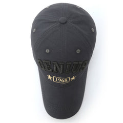 Men's Baseball Cap with 3D Embroidery Outdoor Fashion Washed Sunscreen Hat