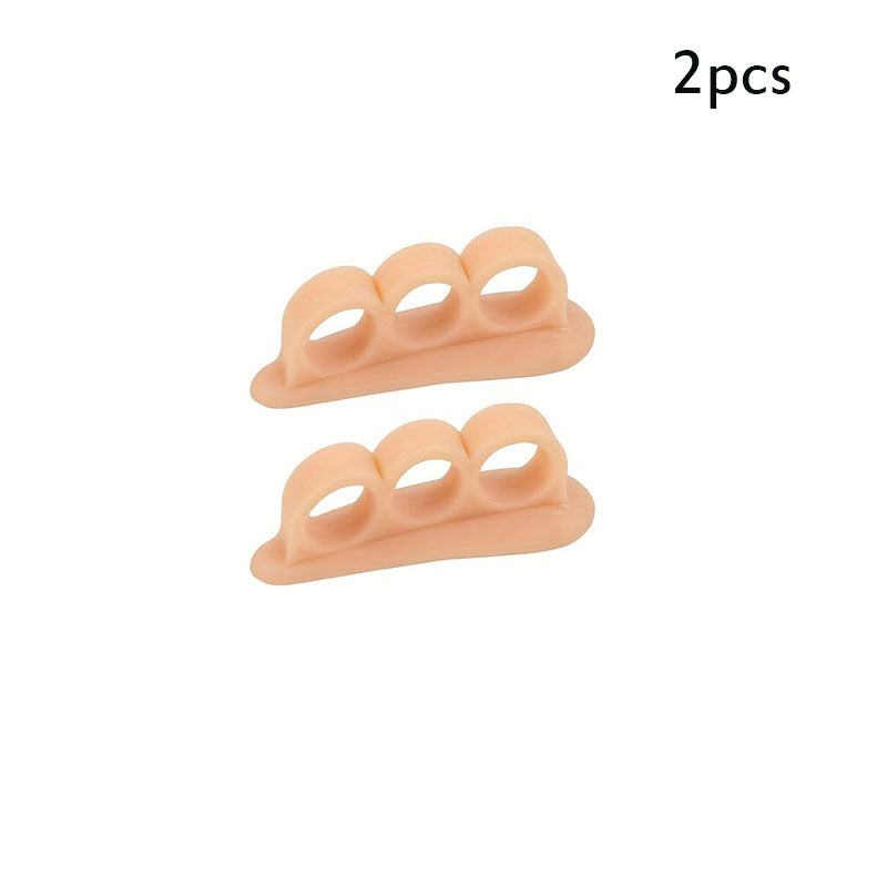 Toe Straighteners with Separator Loops for Crooked Toes - 2pcs