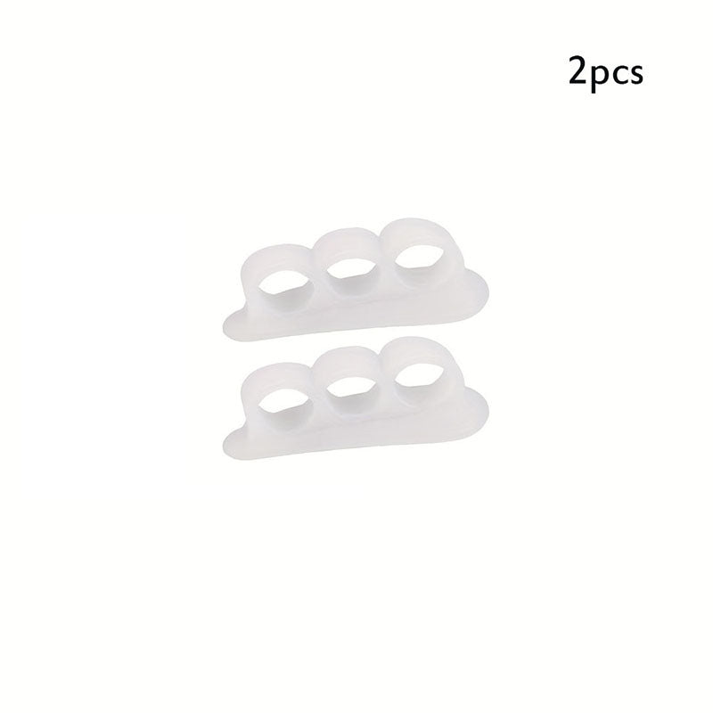 Toe Straighteners with Separator Loops for Crooked Toes - 2pcs