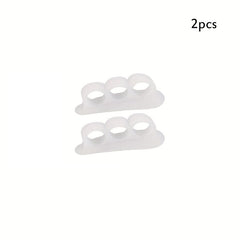 Toe Straighteners with Separator Loops for Crooked Toes - 2pcs