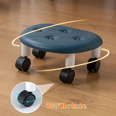 Children's Roller Stool Swivel Wheels Nursery Living Room Bedroom