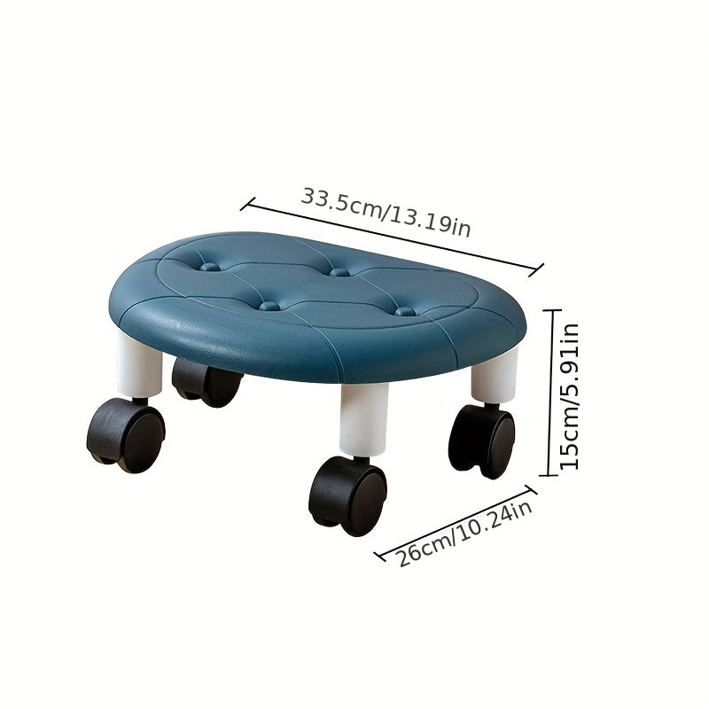 Children's Roller Stool Swivel Wheels Nursery Living Room Bedroom