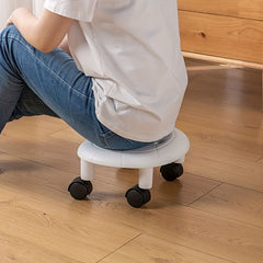 Children's Roller Stool Swivel Wheels Nursery Living Room Bedroom