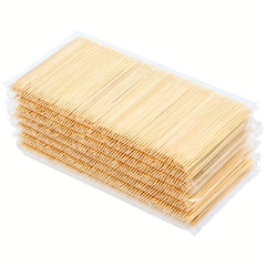 100 200pcs Double-headed Bamboo Toothpick Disposable Bag