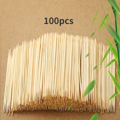 100 200pcs Double-headed Bamboo Toothpick Disposable Bag
