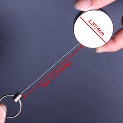 Retractable Wire Keychain Portable Anti-lost Anti-theft Outdoor Camping Hiking