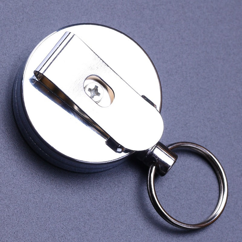 Retractable Wire Keychain Portable Anti-lost Anti-theft Outdoor Camping Hiking