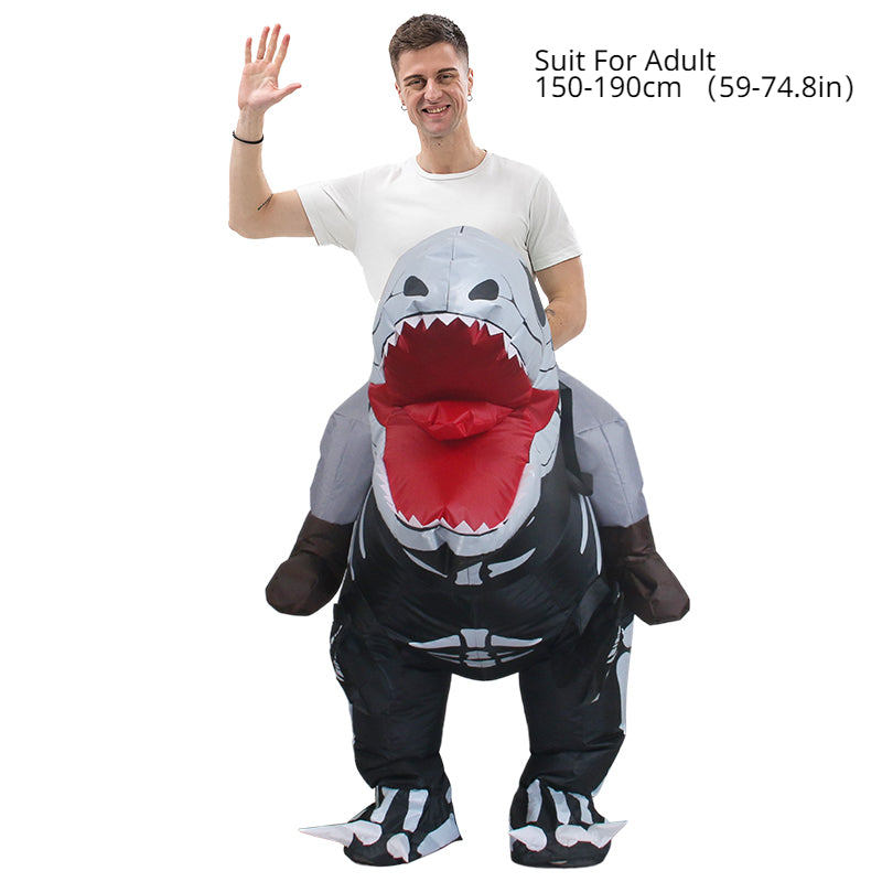 Halloween Zombie Ribs Inflatable Costume Tyrannosaurus Rex