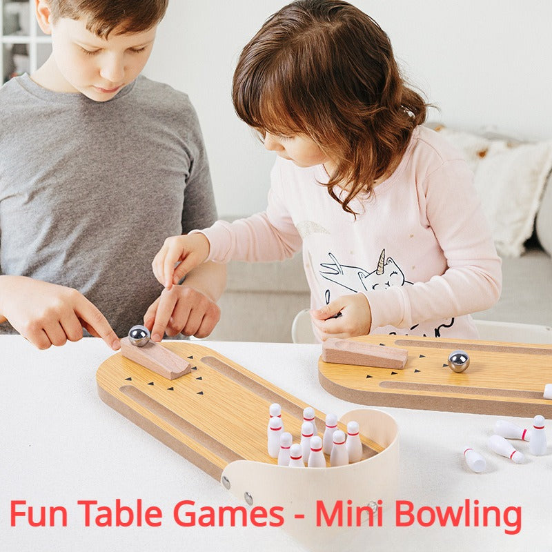 Mini Bowling Table Game for Family Fun