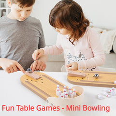 Mini Bowling Table Game for Family Fun