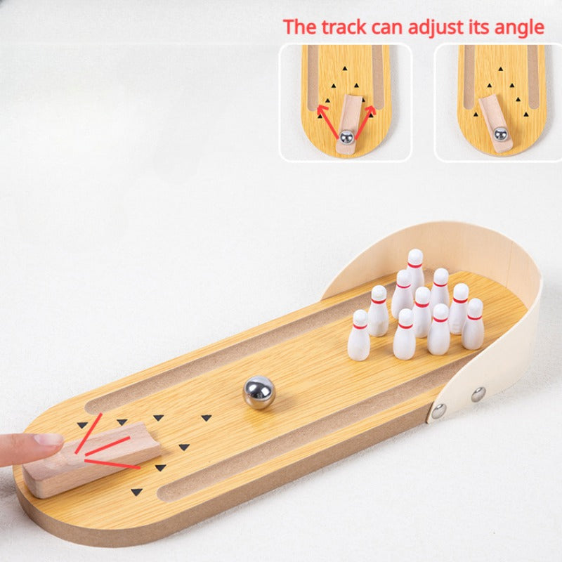 Mini Bowling Table Game for Family Fun