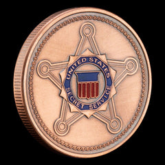 US Secret Service Military Coin Bronze Plated Challenge Coin Gift