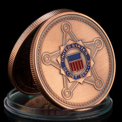 US Secret Service Military Coin Bronze Plated Challenge Coin Gift