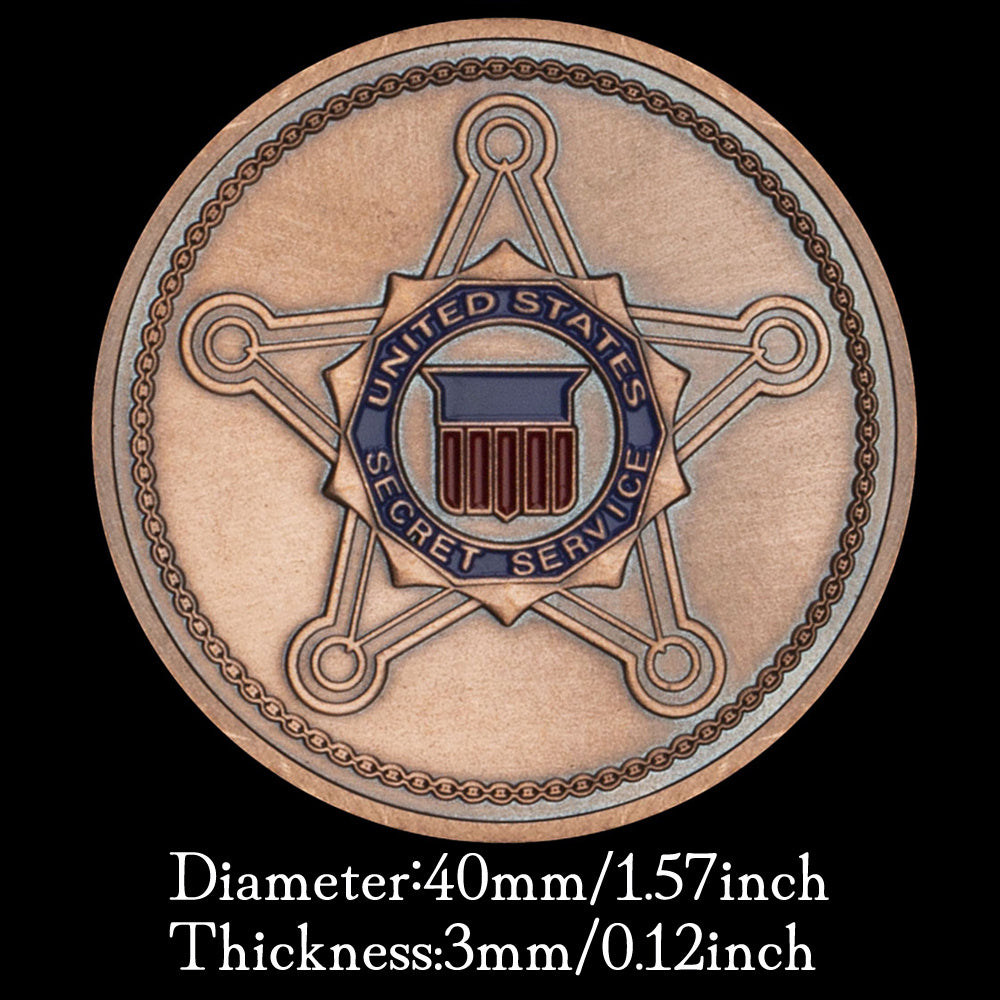 US Secret Service Military Coin Bronze Plated Challenge Coin Gift