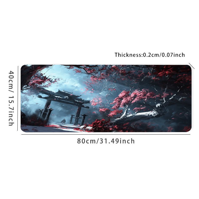 Large Temple Desk Mat Gaming Mouse Pad Non Slip Computer Mat