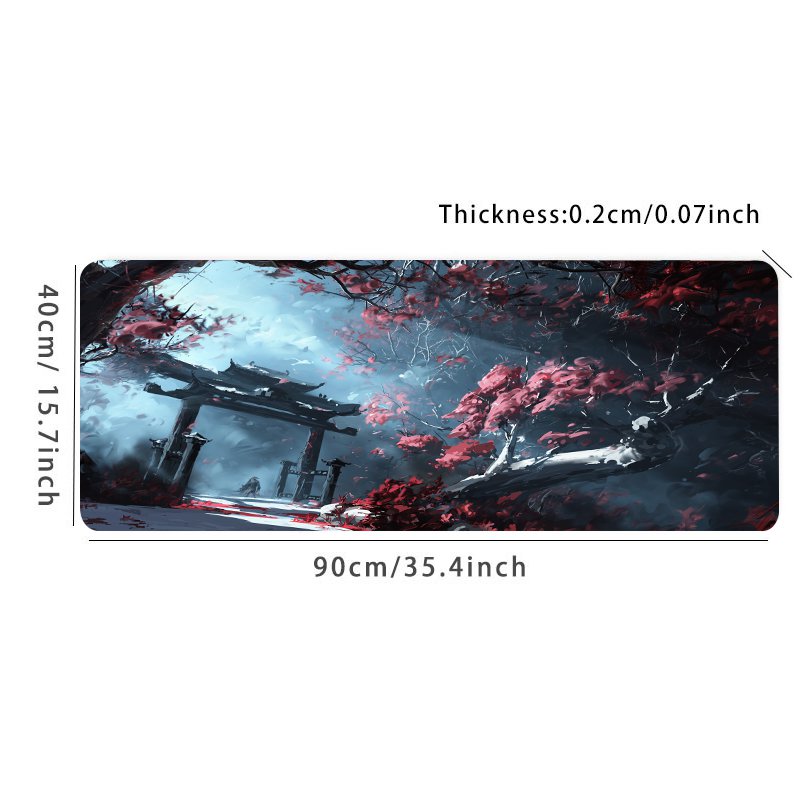 Large Temple Desk Mat Gaming Mouse Pad Non Slip Computer Mat
