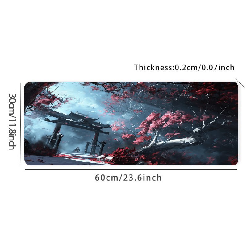 Large Temple Desk Mat Gaming Mouse Pad Non Slip Computer Mat