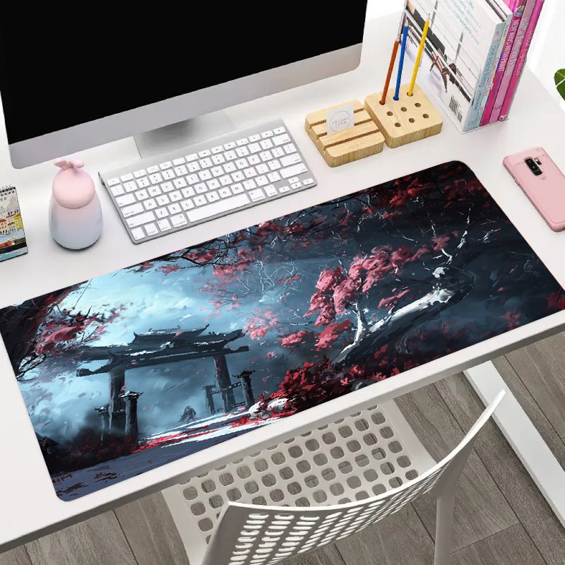 Large Temple Desk Mat Gaming Mouse Pad Non Slip Computer Mat