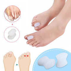 3 Pairs Toe Valgus Corrector for Men and Women - Soft Silicone Foot Care Tool