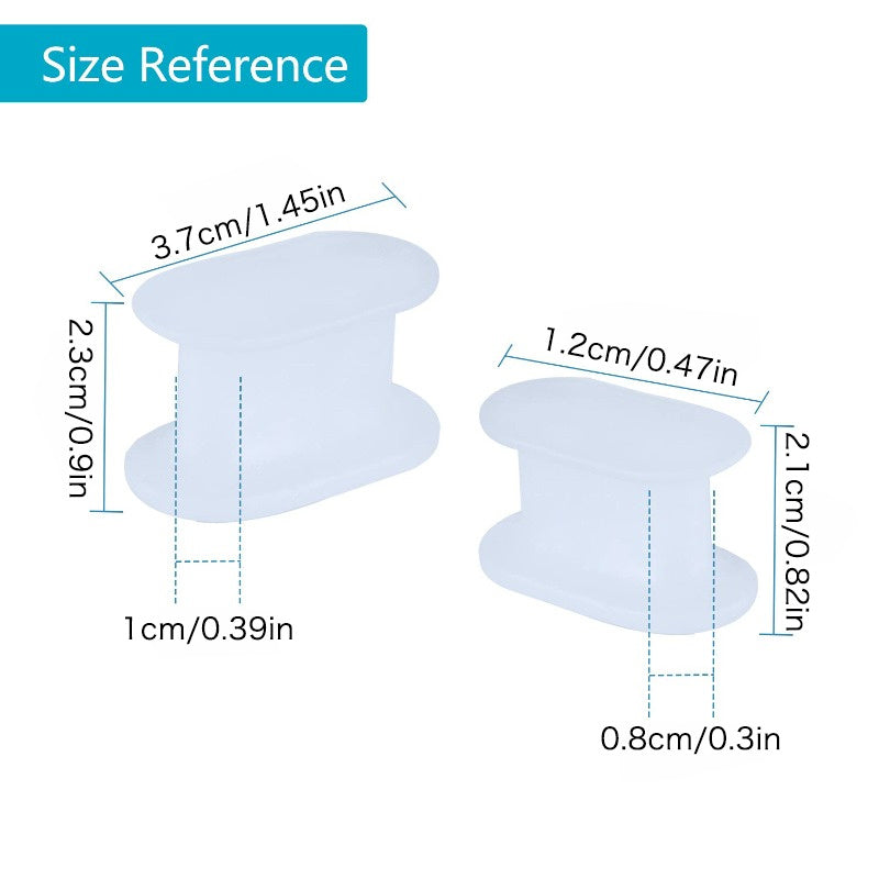 3 Pairs Toe Valgus Corrector for Men and Women - Soft Silicone Foot Care Tool