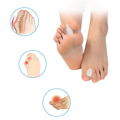 3 Pairs Toe Valgus Corrector for Men and Women - Soft Silicone Foot Care Tool