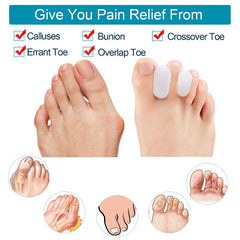 3 Pairs Toe Valgus Corrector for Men and Women - Soft Silicone Foot Care Tool