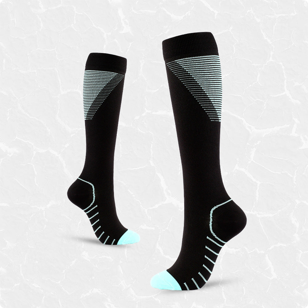 Compression Thigh Socks for Men Women Colourful Pattern